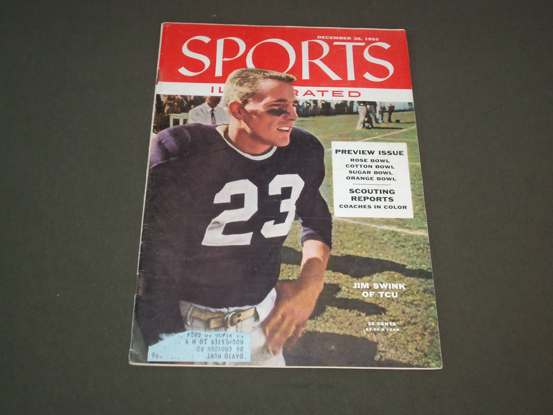 1955 DECEMBER 26 SPORTS ILLUSTRATED MAGAZINE - JIM SWINK - SP 8767