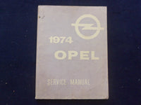 1974 OPEL 1900 MANTA CHASSIS SERVICE MANUAL - SOFTCOVER MANUAL - KD 8879