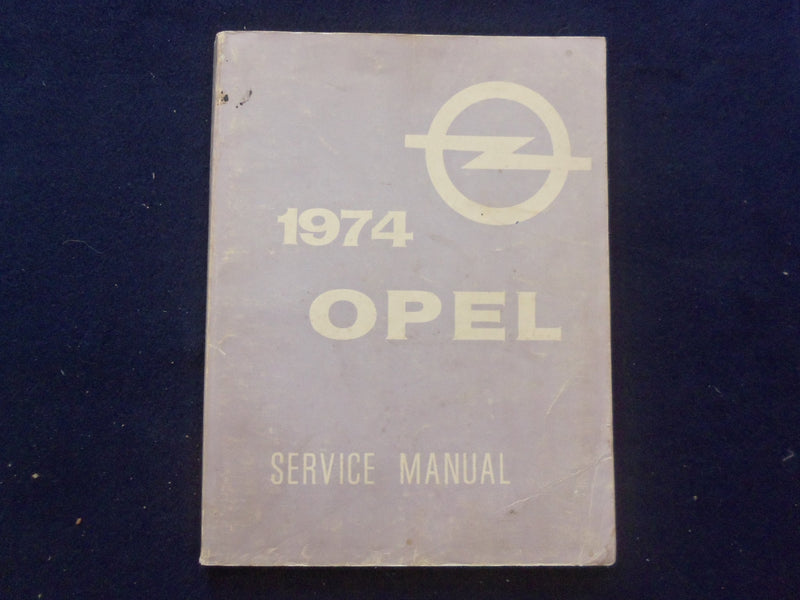 1974 OPEL 1900 MANTA CHASSIS SERVICE MANUAL - SOFTCOVER MANUAL - KD 8879