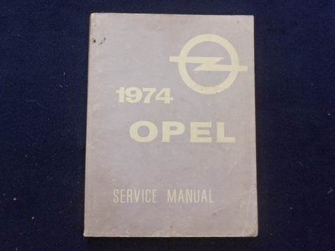 1974 OPEL 1900 MANTA CHASSIS SERVICE MANUAL - SOFTCOVER MANUAL - KD 8879