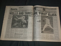 1997 SEPTEMBER 30 NEW YORK POST NEWSPAPER - DAVID WELLS - YANKEES - NP 4108