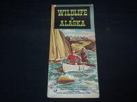 1967 WILDLIFE IN ALASKA FOLD-OUT MAP - U. S. DEPT OF INTERIOR - J 8724