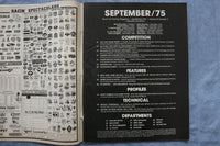 1975 SEPTEMBER STOCK CAR RACING MAGAZINE - PROJECT SPORTSMAN - ST 1003V