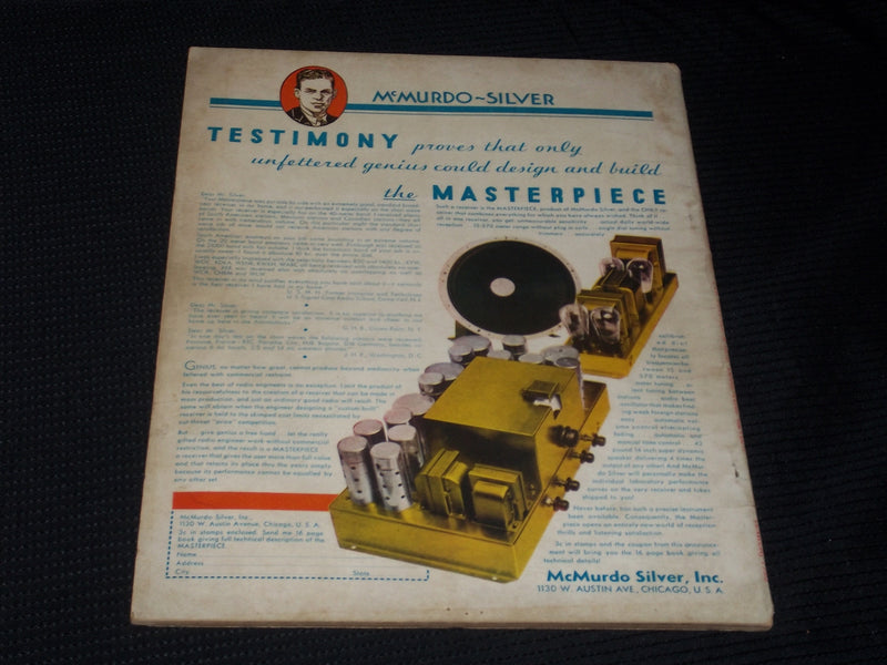 1933 MARCH RADIO NEWS MAGAZINE - DX RECEPTION FRONT COVER - E 5172