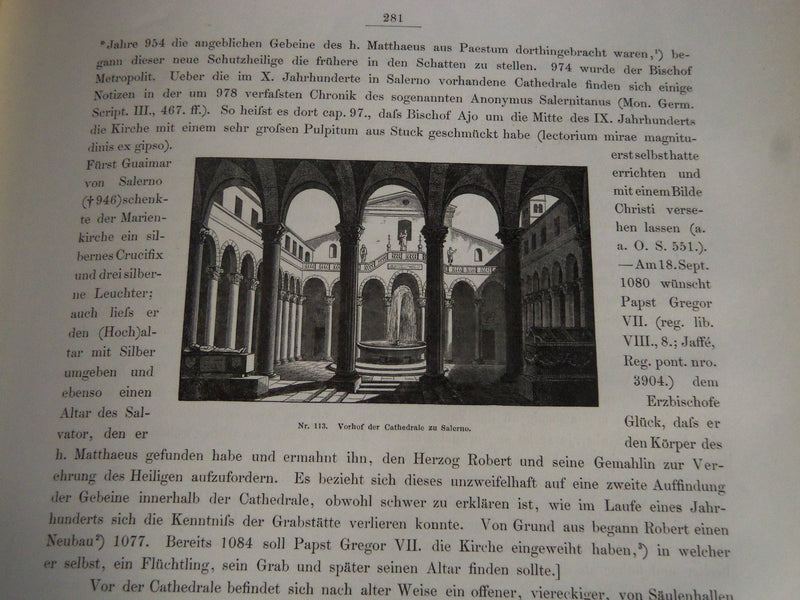 1860 DENKMAELER DER KUNST DES MITTELALTERS IN UNTERITALIEN VOLUME 1-4 - Z 165