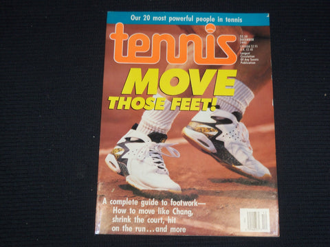 1992 DECEMBER TENNIS MAGAZINE - MOVE THOSE FEET! COVER - E 9730