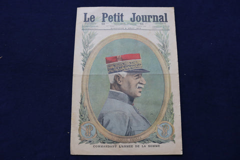 1916 AUG 6 LE PETIT JOURNAL SUPPLEMENT ILLUSTRE MAGAZINE -GEN. FAYOLLE - NP 8776