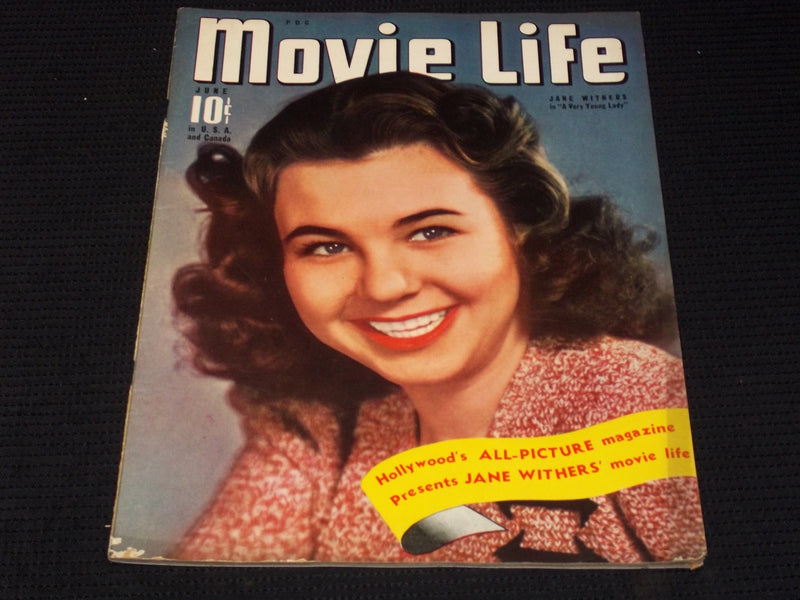 1941 JUNE MOVIE LIFE MAGAZINE - JANE WITHERS FRONT COVER - E 1556