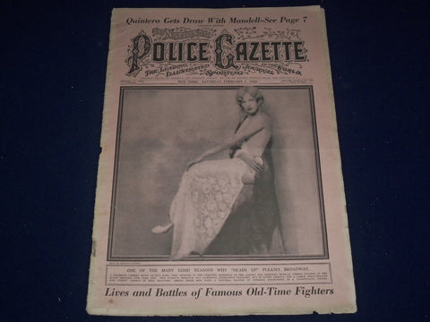 1931 FEB 1 NATIONAL POLICE GAZETTE - LOMSKI & ROSENBLOOM FIGHT - HART - SP 3052