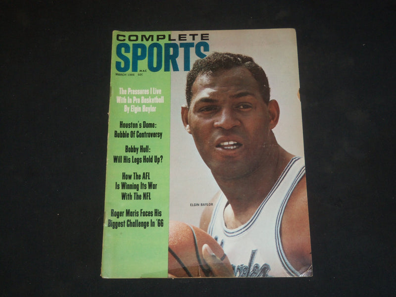 1966 MARCH COMPLETE SPORTS MAGAZINE - ELGIN BAYLOR COVER - SP 2659
