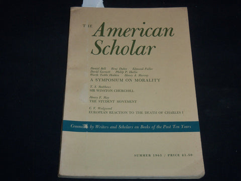 1965 SUMMER THE AMERICAN SCHOLAR MAGAZINE - JOHN UPDIKE - J 9196