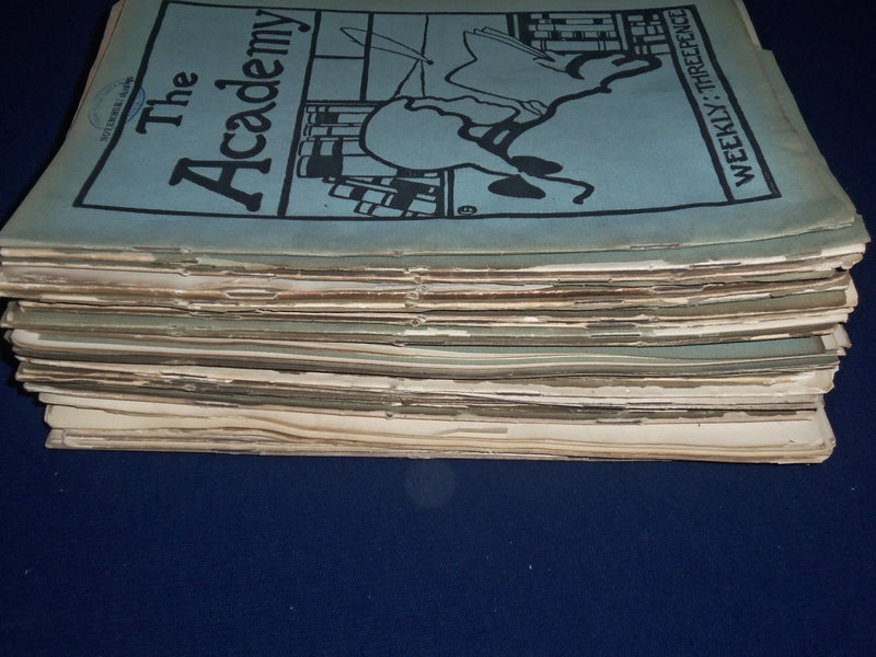 1898-1899 THE ACADEMY WEEKLY REVIEW OF LITERATURE LOT OF 35 - LONDON - O 2232