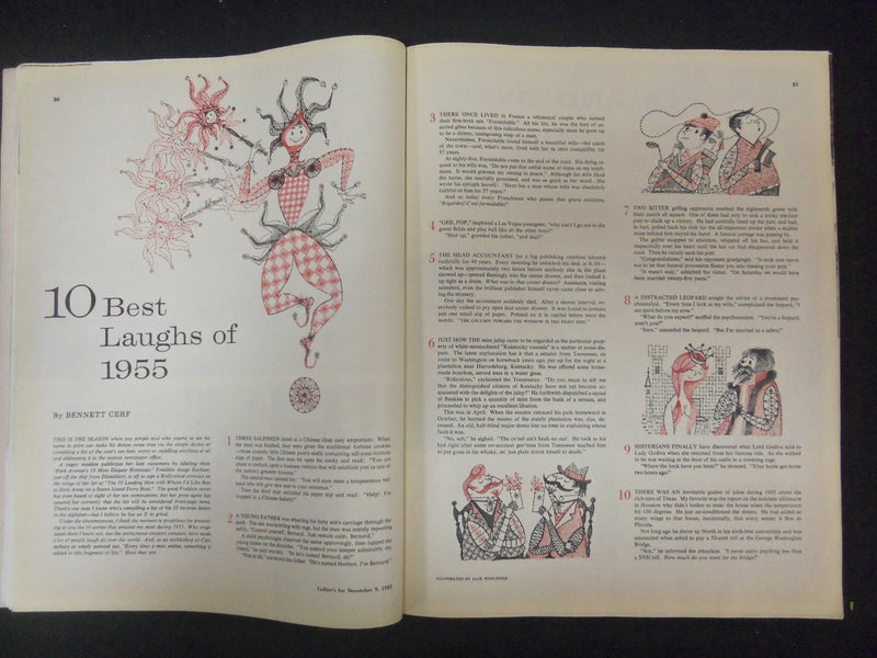 1955 DECEMBER 9 COLLIER'S MAGAZINE - 66TH ALL-AMERICAN FOOTBALL TEAM - ST 4537