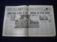 2005 APRIL 3 CHICAGO SUN-TIMES NEWSPAPER - POPE JOHN PAUL II DIED - NP 5948