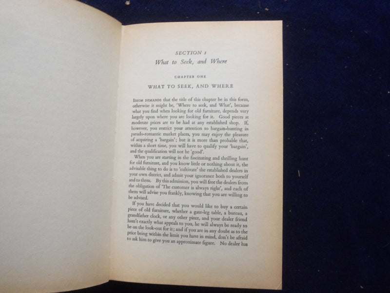 1964 OLD FURNITURE HARDCOVER BOOK BY EDWARD WENHAM - KD 8400
