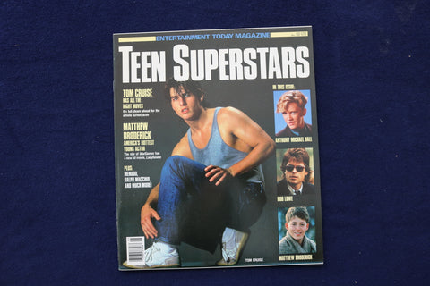 1985 MAY TEEN SUPERSTARS MAGAZINE - TOM CRUISE COVER - E 23399