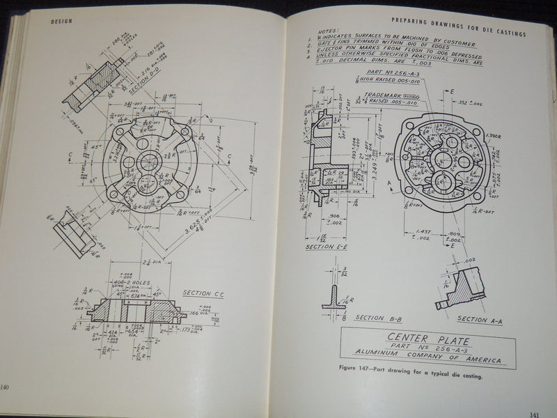 1948-1950 DESIGNING FOR ALCOA FORGINGS BOOKS LOT OF 2 - ALUMINUM CO. - KD 9505