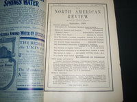 1909 NORTH AMERICAN REVIEW LOT OF 11 ISSUES - NICE STORIES/ARTICLES - WR 662