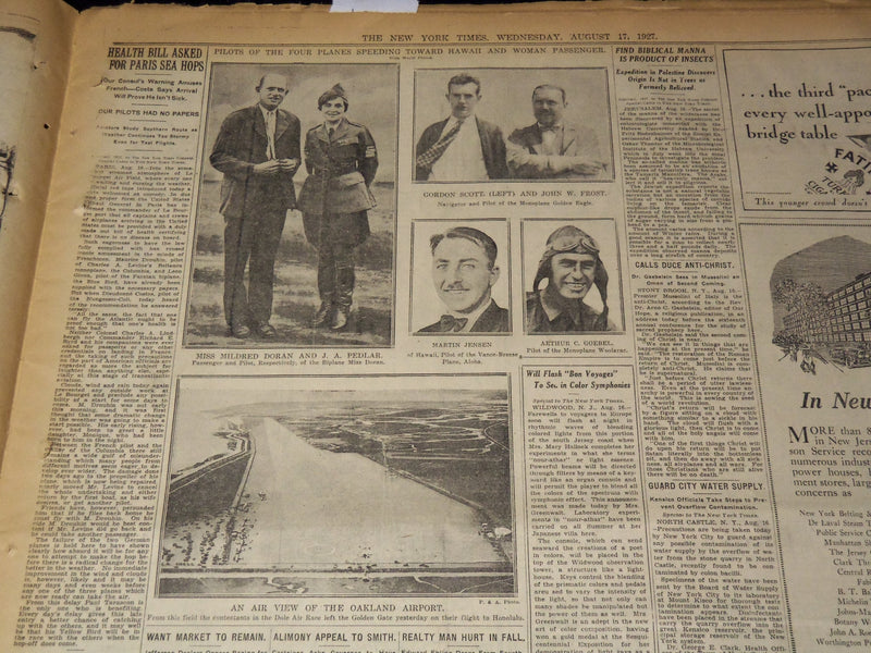 1927 AUGUST 17 NEW YORK TIMES -NEW SACCO PLEA - JUNIORS HOME EXPLOSION - NT 9565