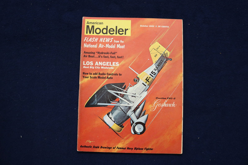 1962 OCTOBER AMERICAN MODELER MAGAZINE - CURTISS FIIC-2 COVER - E 11466