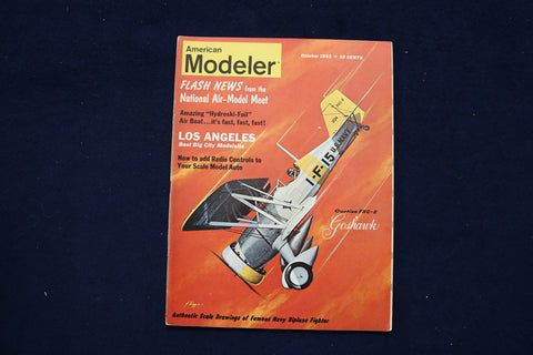 1962 OCTOBER AMERICAN MODELER MAGAZINE - CURTISS FIIC-2 COVER - E 11466