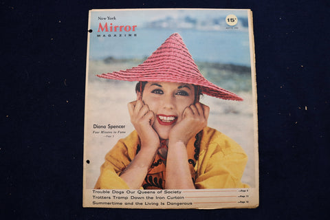 1959 JULY 5 NY MIRROR MAGAZINE - DIANA SPENCER COVER - E 22224
