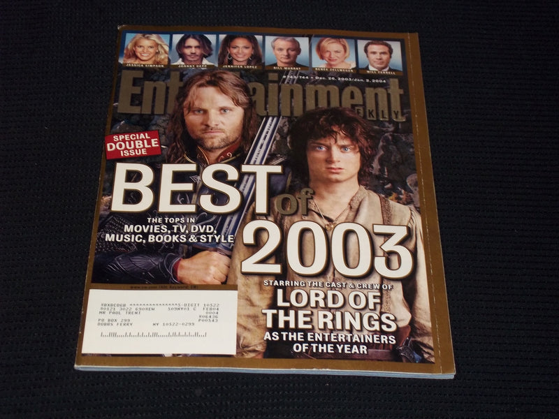 2003 DECEMBER 26 ENTERTAINMENT WEEKLY MAGAZINE - BEST OF 2003 COVER - E 12380