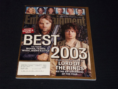 2003 DECEMBER 26 ENTERTAINMENT WEEKLY MAGAZINE - BEST OF 2003 COVER - E 12380