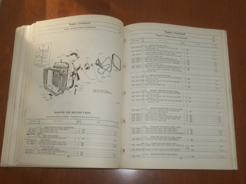 1957 MERCURY CHASSIS PARTS CATALOG - KD 6694