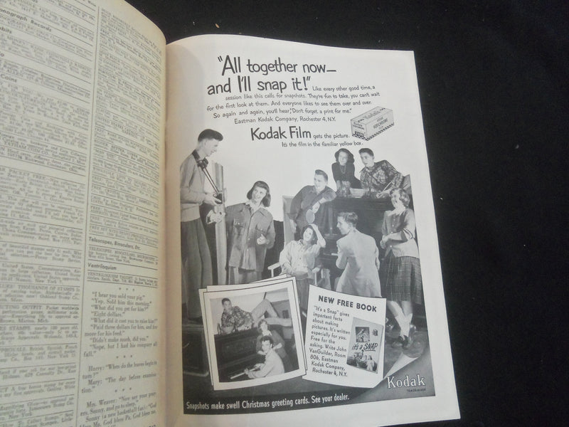 1949 NOVEMBER OPEN ROAD MAGAZINE - SID LUCKMAN, STAR QUARTERBACK - B 5530K
