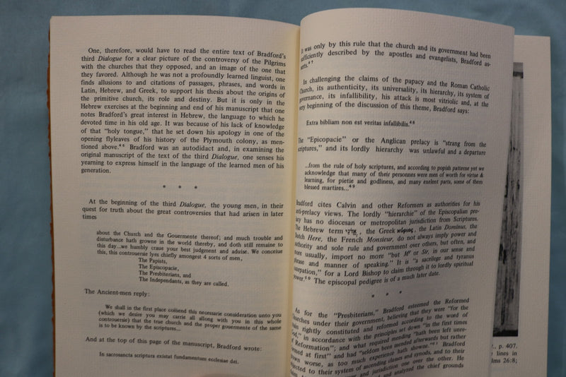 1973 THE HEBREW EXERCISES OF GOVERNOR WILLIAM BRADFORD SOFTCOVER BOOK - K 3335