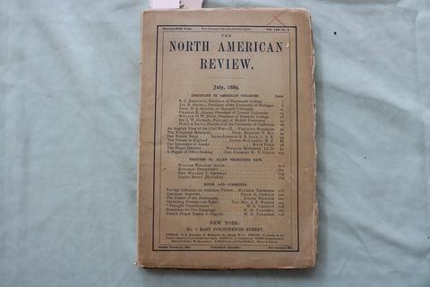 1889 THE NORTH AMERICAN REVIEW SOFTCOVER BOOK - THE NEGRO INTELLECT - K 3295