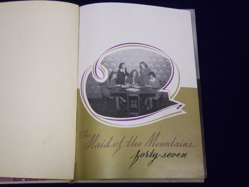 1947 THE MAID OF THE MOUNTAINS SOUTH VIRGINIA UNIVERSITY YEARBOOK VISTA - YB 676