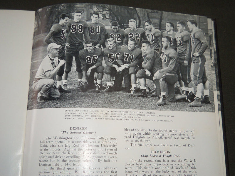 1955 PANDORA WASHINGTON AND JEFFERSON COLLEGE YEARBOOK - PENNSYLVANIA - YB 1086