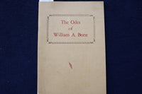 1957 THE ODES OF WILLIAM A. BORST SOFTCOVER BOOK - K 1465