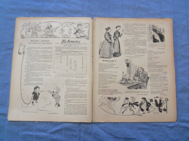 1902 FEB 1 LE SOURIRE MAGAZINE - ILLUSTRATED COMEDY - FRENCH TEXT - SP 4864W