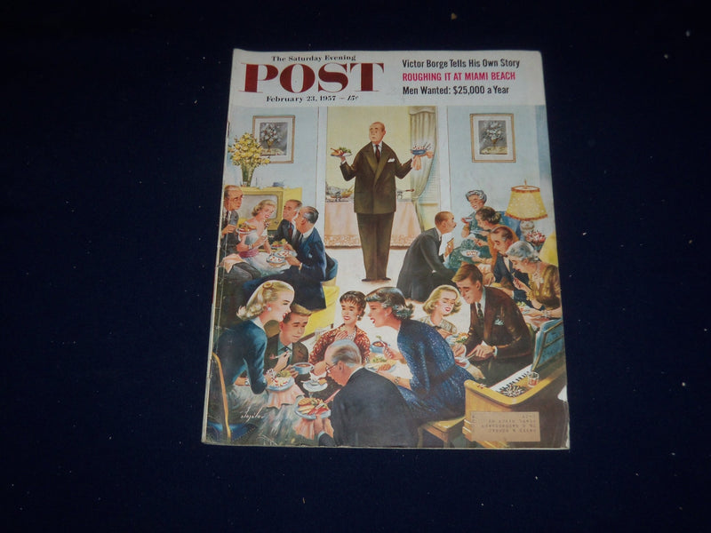1957 FEBRUARY 23 THE SATURDAY EVENING POST MAGAZINE - ILLUSTRATED COVER- SP 5651