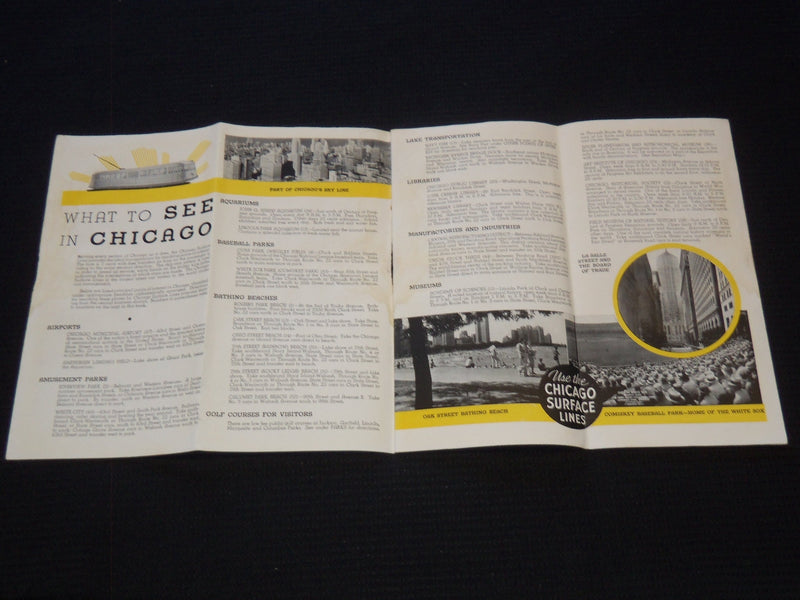 1934 CHICAGO SURFACE LINES - CENTURY OF PROGRESS - J 7360