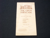 1894 THE OPEN SHELF CLEVELAND PUBLIC LIBRARY SOFTCOVER BOOK - J 7183
