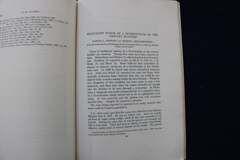 1932 THE JOURNAL OF UROLOGY - LOT OF 2 - SOFTCOVER BOOKS - K 1434