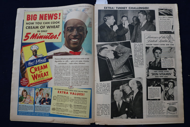 1939 MARCH 26 NEW YORK SUNDAY NEWS PICTURE SECTION - POPE PIUS XII - NP 8754