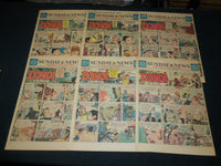 1971-1976 NEW YORK SUNDAY NEWS COLOR COMICS PAGES LOT OF 40 - DONDI - NP 5323