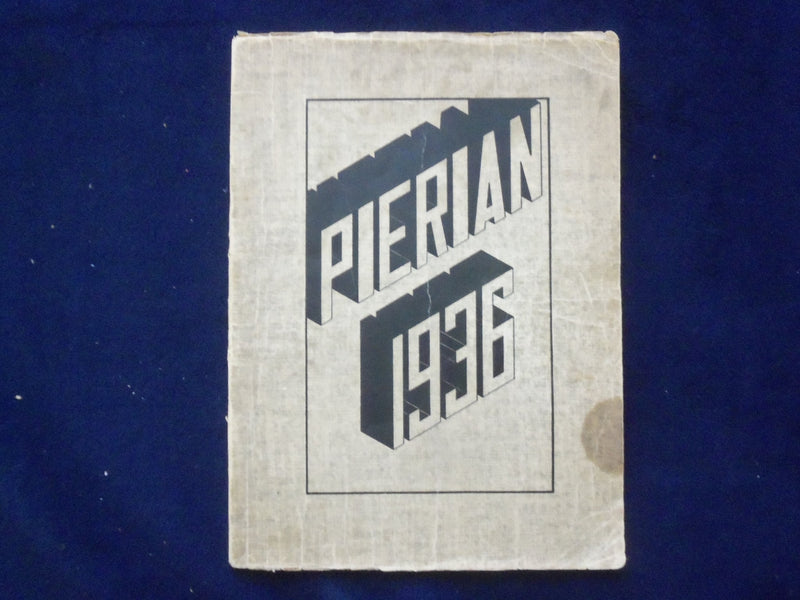 1936 PIERIAN MORTON HIGH SCHOOL YEARBOOK - RICHMOND, INDIANA - YB 1926H