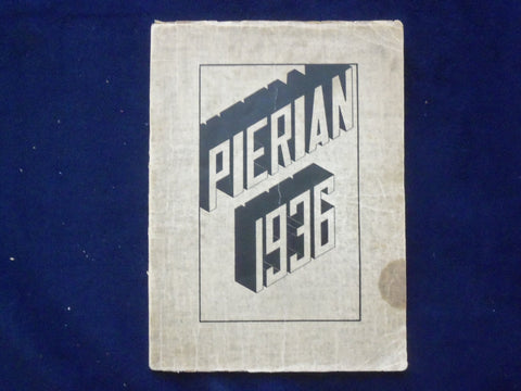 1936 PIERIAN MORTON HIGH SCHOOL YEARBOOK - RICHMOND, INDIANA - YB 1926H