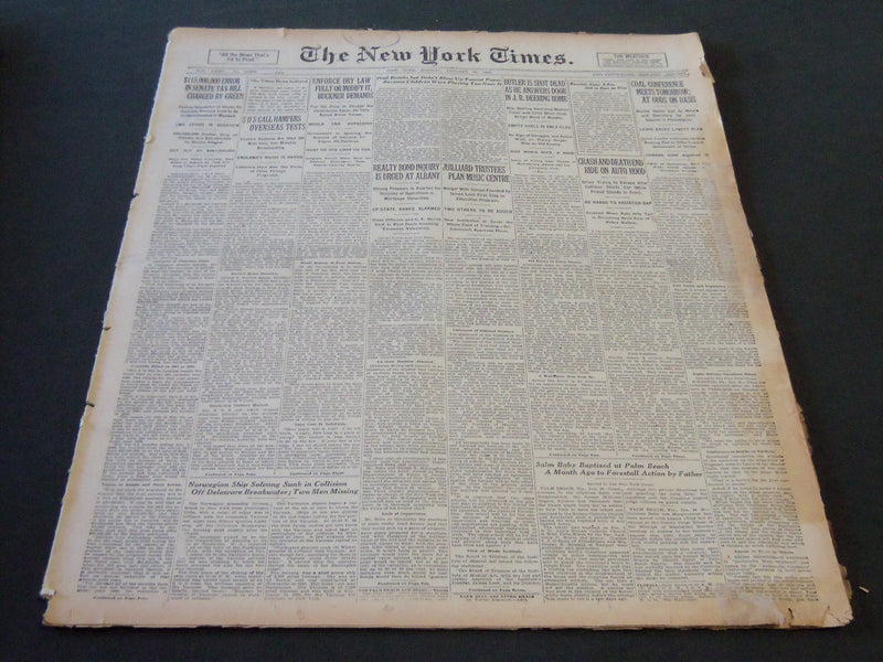 1926 JANUARY 25 NEW YORK TIMES - JUILLIAND TRUSTEES PLAN MUSIC CENTRE - NT 5684