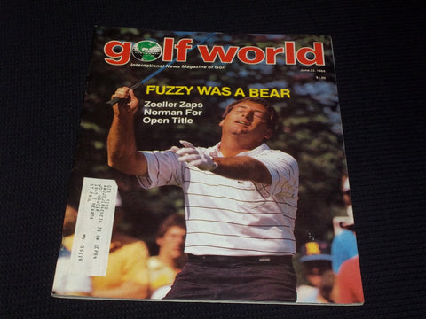 1984 JUNE 22 GOLF WORLD MAGAZINE - FUZZY ZOELLER FRONT COVER - E 6828