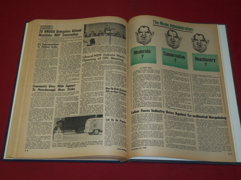 1968 RWDSU RECORD NEWSPAPER BOUND VOLUME NO. 15 - RETAIL - WHOLESALE - R 15E