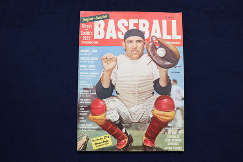 1955 STREET AND SMITH'S BASEBALL MAGAZINE - YOGI BERRA COVER - 11787