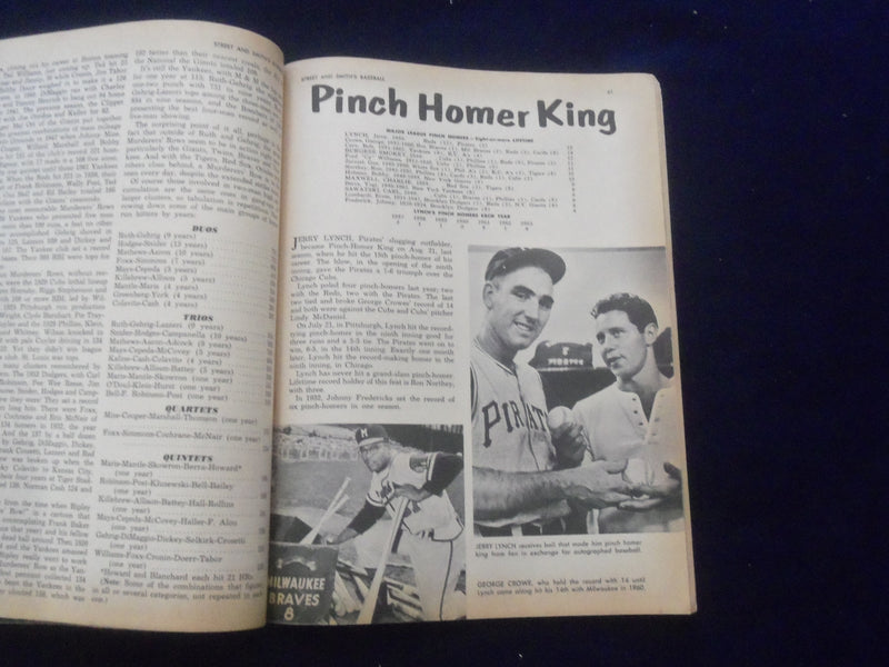 1964 STREET AND SMITH'S BASEBALL MAGAZINE - WARREN SPAHN COVER - SP 1523C