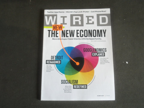 2009 JUNE WIRED MAGAZINE - THE NEW ECONOMY COVER - B 5341D